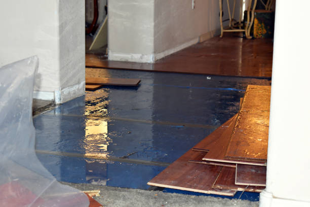 Professional Water Damage Restoration technician working in Peapack, NJ